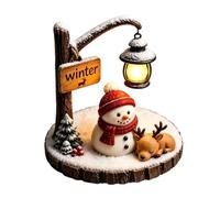 Luz nocturna de Navidad de Papá Noel y muñeco de nieve, lámpara de lectura de Papá Noel, estatua luminosa del muñeco de nieve con LED, decoraciones de Navidad de mesa para dormitorio, fiestas y noches