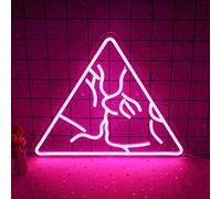 Luz nocturna de neón, letrero de mujer sexy de neón, 12.6 x 15.4 pulgadas, letrero de neón para decoración de pared, para decoración del hogar, dormitorio, pub, bar, fiesta (rosa)