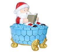 Luz nocturna de Papá Noel - Iluminación ambiental LED alimentada por USB - Lámpara de escritorio de baño de burbujas de Papá Noel - para dormitorio, sala de estar, guardería, oficina, escuela