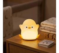 Luz nocturna de pingüino para niños, lámpara recargable de silicona blanda con tres niveles de brillo y temporizador de treinta minutos, divertida y bonita luz nocturna para guardería, decoración de