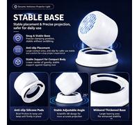 Luz Nocturna de Proyección LED Creativa, Lámpara de Proyección LED Estrella , Lámpara de Mesa de Proyección Dinámica de 360°, Enchufable, Iluminación Decorativa para Dormitorio, Sala de Juegos