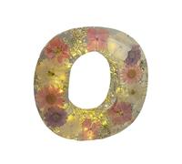 Luz nocturna de resina floral, letras de resina de flores prensadas con luz, lámparas de letras personalizadas, luz nocturna personalizada con nombre de flor seca, letras iluminadas para decoración de