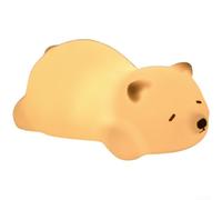 Luz nocturna de silicona, 7 luces LED que cambian de color con batería de 1200 mAh, control táctil suave para dormitorio de niños, ayuda para dormir (D)