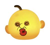 Luz nocturna de silicona, ayuda para dormir en la guardería, lámpara esponjosa, estilo de personaje, batería de 1200 mAh + tiempo de funcionamiento de 48 horas, material de goma lavable suave