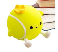 Luz nocturna de silicona para niños - Lámpara LED ajustable para pelota de tenis, iluminación portátil de mesita de noche con luz atenuada para decoración de dormitorio, habitación o