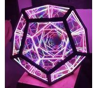Luz Nocturna Dodecaedro, Lámpara de Arte en Color para Habitación de Niños, Fuente de Alimentación USB, Color Ajustable