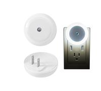 Luz nocturna enchufable con sensor - Lámpara de noche con control de luz inteligente,Herramienta de iluminación doméstica de ahorro de energía para dormitorio, cocina, baño, escaleras y pasillo