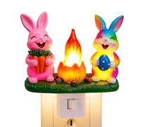 Luz Nocturna Enchufable de Pascua,Decoración Luminosa Primaveral para Habitaciones | Lámpara de Pascua Enchufable,para Hogar, Apartamento, Hotel, Dormitorio, Salón, Baño, Cocina, Casa de