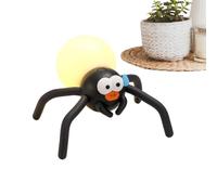 Luz nocturna escalofriante de Araña LED con Patas Divertidas y Flexibles | Luz Nocturna Decorativa Articulada Para Niños, Mesilla, Escritorio, Hogar, Cuarto de Bebé, Dormitorio, Cocina,