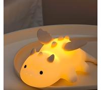 Luz Nocturna Infantil, Lámpara Wyvern Bonita - Silicona Suave Luz Bebe Nocturna con Adsorción Magnética, 3 Ajustes Regulables, 7 Colores Cambiantes, Lampara Bebe Noche Regalo para Niños y Mujeres