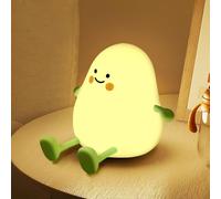 Luz Nocturna Infantil LED Con Control Táctil, Silicona Recargable Para Bebés y Niños - Temporizador, Regalo de Cumpleaños y Navidad