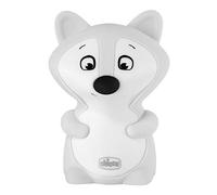 Luz nocturna infantil recargable en forma de zorro, LED multicolor de silicona suave, lámpara con 8 colores, activación táctil, no se calienta, carga con cable USB incluido.