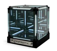 Luz Nocturna Infinity Mirror, Lámpara De Noche LED Con Cubo Acrílico 4D, Luz Ambiental Regulable Táctil Con Efecto Abismo, Fascinante Pantalla Acrílica Que Cambia De Color, Luz Ambiental Futurista