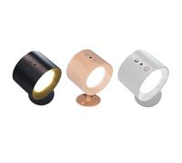 Luz nocturna, lámpara de pared magnética inteligente con atenuación continua, luz táctil LED recargable 3 temperaturas de color para dormitorio (2)