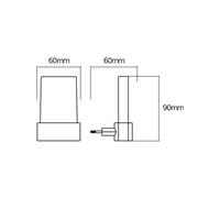Luz nocturna LED con enchufe OSRAM LUNETTA SHINE, RGBW, blanca