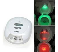 Luz Nocturna LED Para Inodoro Impermeable Sensor de Movimiento PIR Luz Nocturna Activada por Movimiento del Cuerpo Humano Sensor Automático para el Hogar (Luz Verde y Roja)