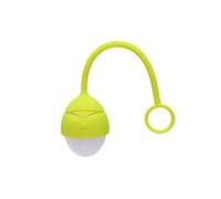 Luz nocturna LED portátil para niños, colorida lámpara de noche, dulce máscara de dibujos animados, lámpara de silicona, portátil, USB, luz nocturna, lámpara de cama, hogar de oficina, como regalo para niños verde verde