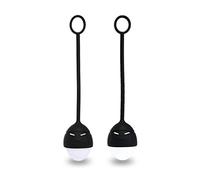 Luz nocturna LED portátil para niños, colorida lámpara de noche, dulce máscara de dibujos animados, lámpara de silicona, portátil, USB, luz nocturna, lámpara de cama, hogar de oficina, como regalo para niños negro Negro