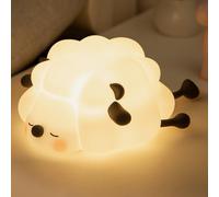 Luz nocturna LED recargable para niños, luz nocturna regulable de 3 niveles, lámpara de silicona de grado alimenticio, lámpara táctil perfecta para mesita de noche con temporizador de 30 minutos para