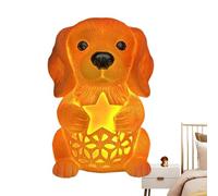 Luz nocturna para cachorros, figura de animales de ABS | Lámpara luminosa LED compacta de 7 cm, decorativo de mesa decorativo para la habitación de los niños, 1,2 libras,