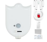 Luz Nocturna Para Inodoro Con Sensor De Movimiento - ABS 95 * 68 * 28 Mm LED Para Asiento De Inodoro Activada Por Movimiento Con Brillo De 5 Niveles Y 4 Patrones De Proyección | Lámpara De Noche A