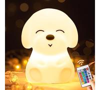 Luz nocturna para niños, Kawaii 16 colores, lámpara de lactancia con mando a distancia, regulable de noche, para bebés, batería de 1200 mAh