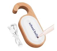 Luz Nocturna para Pomo De Puerta con Tablero De Notas, Luz LED De Madera para Mensajes, Lámpara Recargable con Sensor De Movimiento, Nocturna para Pomo De Puerta, Interior para Dormitorio