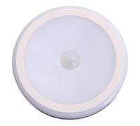 Luz nocturna recargable con sensor de movimiento 6 LED para armario, baño, pasillo, luces LED regulables, interruptor automático, 80 mm (2)