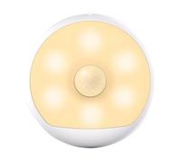 Luz nocturna recargable con sensor de movimiento, tira magnética extr