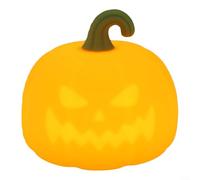 Luz nocturna recargable de calabaza alimentada por USB con activación de grifo y silicona suave que proporciona un brillo suave para dormir y jugar (luz cálida)