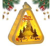 Luz nocturna retro de Navidad, soporte alimentado por pilas, lámpara de cama para niños, niñas, interiores y exteriores, vacaciones, hogar, sala de estar, alféizares de ventanas