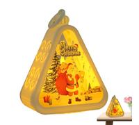 Luz nocturna retro de Navidad, soporte de iluminación ajustable de brillo suave | Lámpara de cama para niños, niñas, adultos, interiores y exteriores, vacaciones, hogar, sala de estar, alféizares de