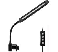 Luz para acuario, 3 modos de color de luz, ajuste de brillo de 5 niveles con temporizador y función de memoria, iluminación adecuada para plantas acuáticas y acuarios de agua dulce (9 W para acuarios