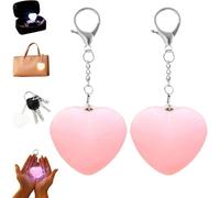 Luz para bolso de mano, con luz de amor, cartera, bolsa de mano, luces de detección táctil para el interior del bolso, monederos de corazón, llavero, lámpara LED recargable con brillo automático con