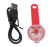 Luz para Collar de Perro, Luces para Caminar de Noche, Luces Recargables para Collar de Perro, Colgante de luz para Perro, Luces de Collar a Prueba de Agua para Paseos nocturnos, (Roja)