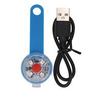 Luz para Collar de Perro, Luces para Caminar de Noche, Luces Recargables para Collar de Perro, Colgante de luz para Perro, Luces de Collar a Prueba de Agua para Paseos nocturnos, (Azul)