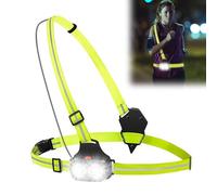 Luz para correr con reflectores, linterna recargable USB, linterna recargable USB, 350 lúmenes LED chaleco de seguridad bicicleta, 2 modos chaleco de seguridad recargable para corredores, correr