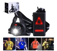 Luz para Correr Running, USB Recargable Lámpara de Pecho LED para Correr de 500 Lúmenes, Luces Pecho Running Ajustable en 90 °, Luz Running para Correr Impermeable IPX6, Trotar, Pescar, Acampar