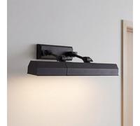 Luz Para Imágenes Negra B:40 cm Ajustable 2x E14 Lámpara De Pared Para Pasillo