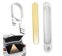 Luz para maletero de automóvil: lámpara LED con sensor automático, iluminación de inspección recargable debajo del capó, instalación magnética segura | Ideal para viajes por carretera, trabajos de man