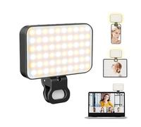 luz para movil,3000-6500K 3 Modos Foco movil,luz portatil con batería de 2000 mAh, luz videoconferencia CRI 95+ para iPhone, iPad, computadora portátil y cámara,TikTok,Vlog Fotografía