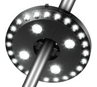 Luz para Paraguas de Patio, 28 Luces LED con 200 lúmenes 3 Modos de Iluminación Inalámbrico 4 x AA Funciona con Pilas, Luz para Mástil de Paraguas para Paraguas de Patio (Blanco)