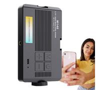 Luz portátil selfie - Clip en el anillo, luz de la cámara, flash recargable | Luz compacta de Selfie malignable con brillo ajustable para la creación de contenido de la foto