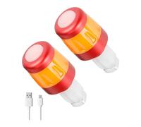 Luz Recargable Para Manillar De Bicicleta Instalación Rápida Extremo De Varilla Advertencia De Seguridad Para Ciclismo Nocturno Seguridad Fácil De Usar Ciclismo Indicadores De Enchufes De Extremo De
