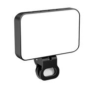 Luz recargable para selfie para teléfono: lámpara de relleno giratoria con clip, modos de brillo, 10 x 9,5 x 3,5 cm y resistente, luz para selfie para transmisión en , viajes al aire