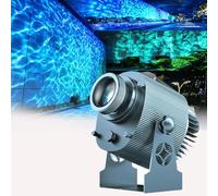 Luz remota inalámbrica del proyector de la Onda del océano, iluminación dinámica del Efecto de la Onda del Agua para el hogar Interior y Lugares de Fiesta al Aire Libre,100W_Water_Mark+Carp