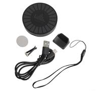 Luz RGB activada por sonido 2K HD con micrófono de alta sensibilidad integrado, AGC, 8 modos de velocidad y control de aplicación para investigación paranormal y grabación EVP (C)