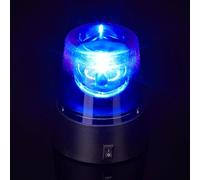 Luz rotativa: efecto LED azul, atmósfera de luz de 360 grados | Fuego de advertencia de seguridad para el juego de roles, las noches temáticas, el bar, la discoteca o el evento festivo, operando con