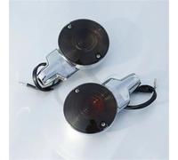 Luz Senal De Giro Intermitentes Delanteros Planos para Motocicleta para Harley Touring Electra Glide Road Glide King Heritage Softail FLSTC 01-17 Intermitentes(Fumar)