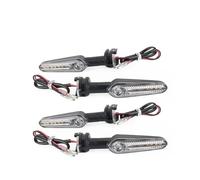 Luz Senal De Giro Luces De Giro para Motocicleta, Indicadores De Flujo, Luz Intermitente para Y&amaha YZF R25 R3 R6 R1 R125 R15 MT-125 XJ6 N F/FA Diversion Intermitentes(Color 4)